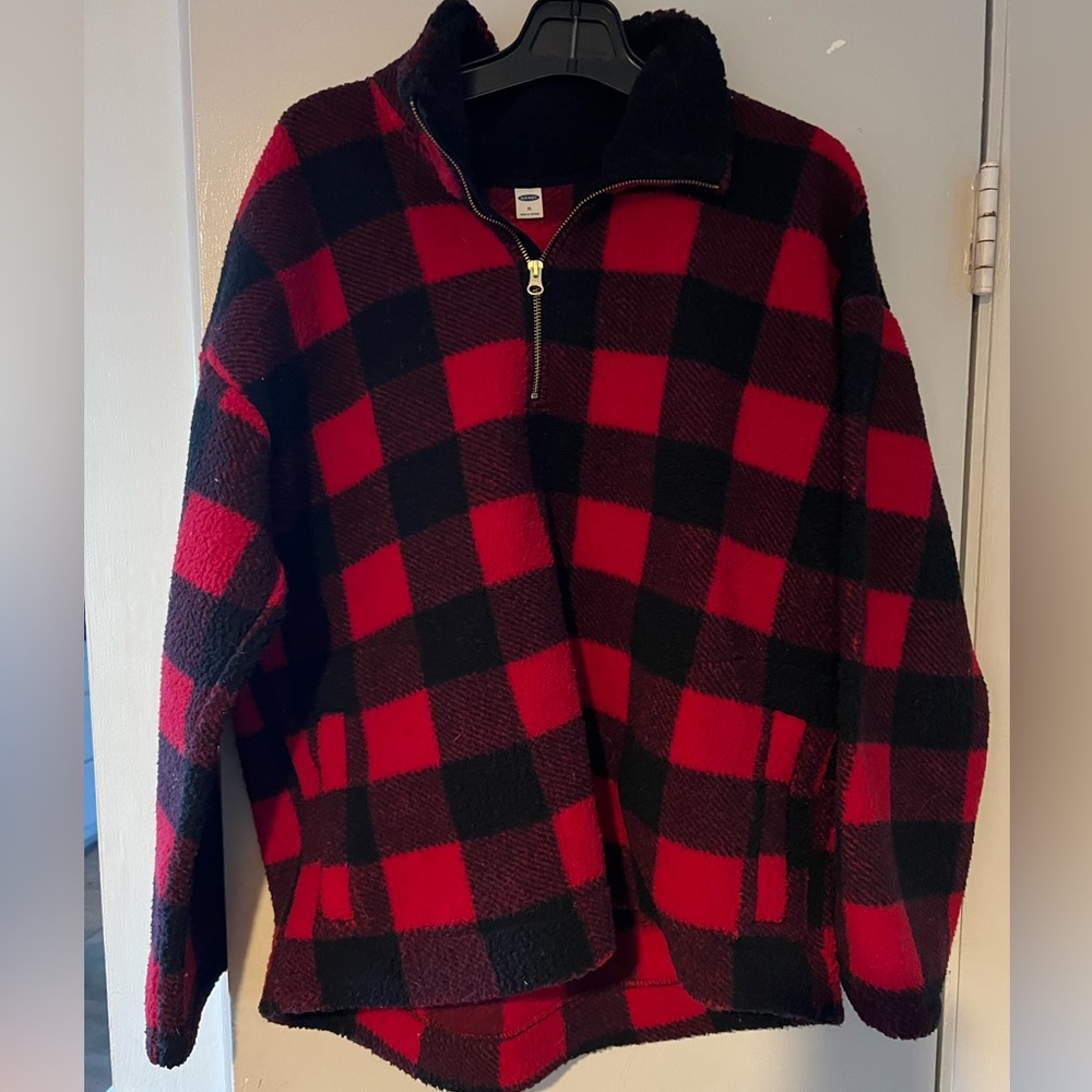 Old Navy Buffalo Plaid Sherpa XL